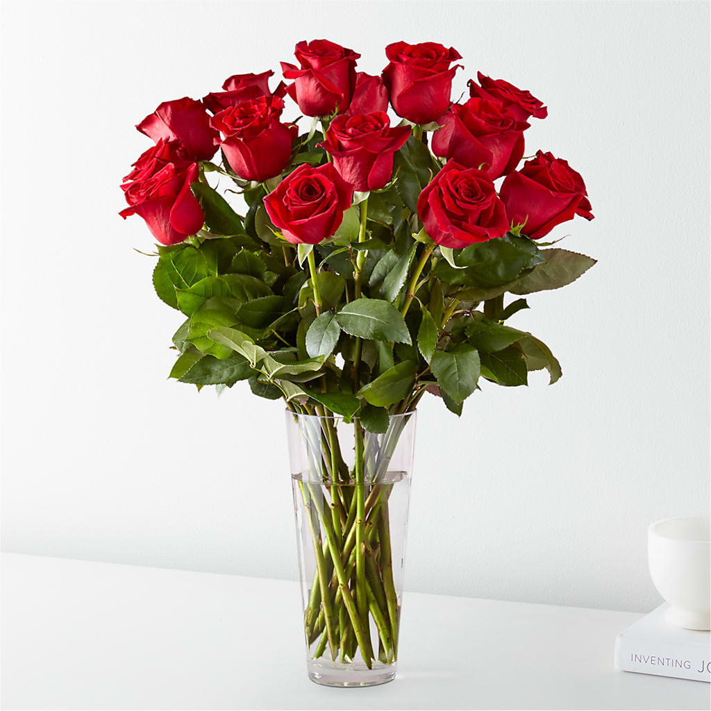 Long Stem Red Rose Bouquet – Flower Garden Florist, Fort Worth TX