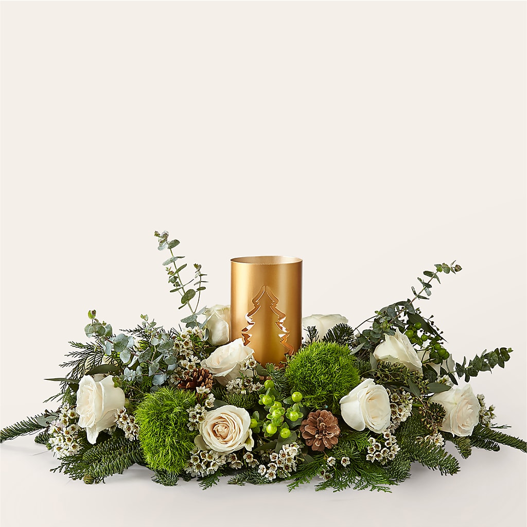 Chestnuts Roasting Centerpiece – Flower Garden Florist, Fort Worth TX