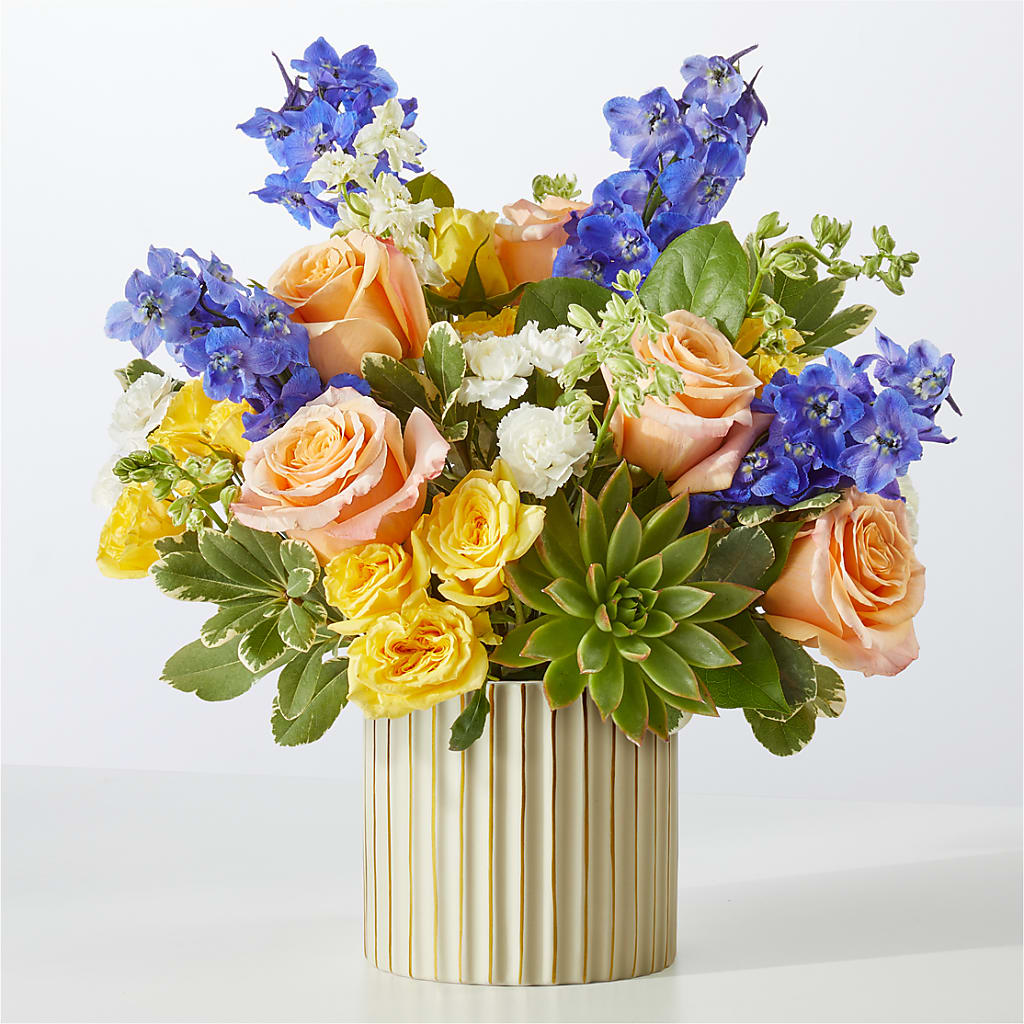 Cobalt Reverie Bouquet – Flower Garden Florist, Fort Worth TX