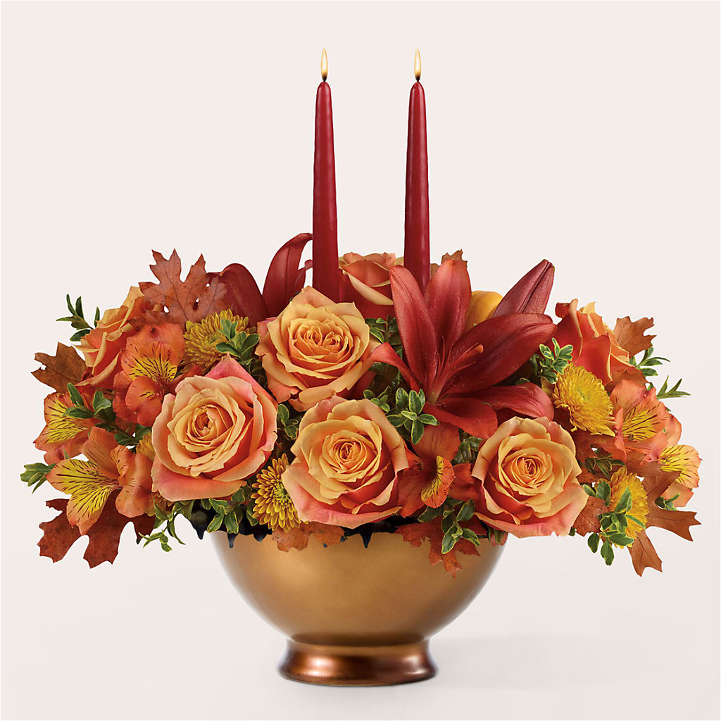Harvest Table Centerpiece – Flower Garden Florist, Fort Worth TX