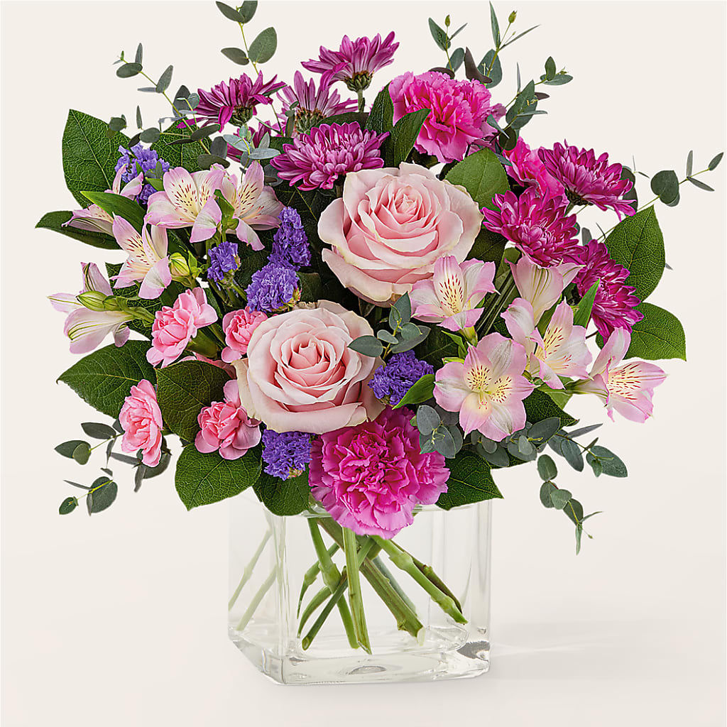 Rosy Radiance Bouquet – Flower Garden Florist, Fort Worth TX