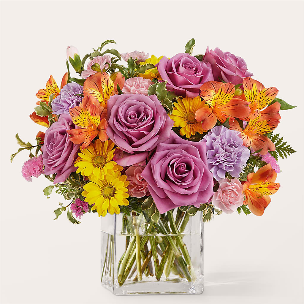 Shades of Happiness Bouquet – Flower Garden Florist, Fort Worth TX