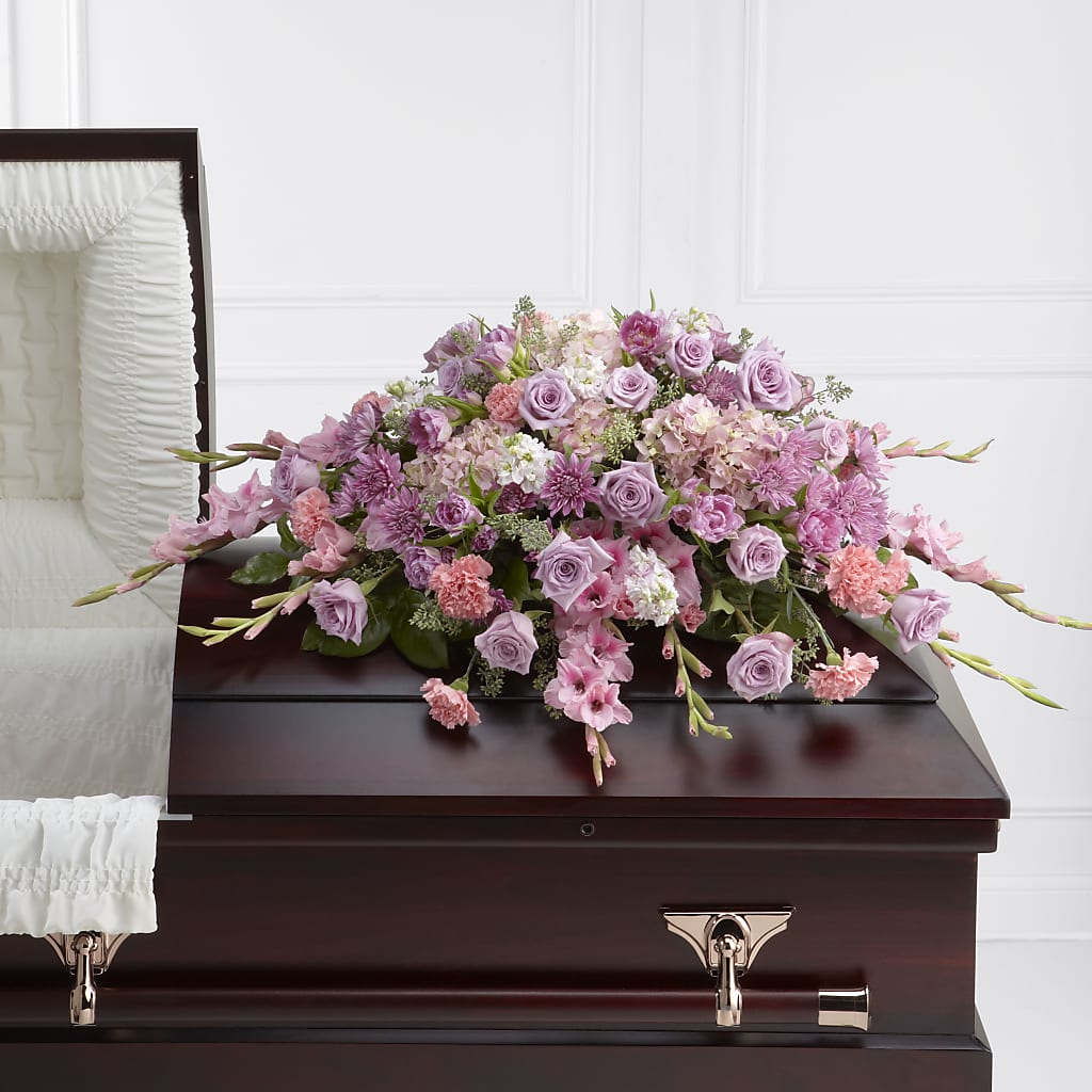 Immorata Casket Spray – Flower Garden Florist, Fort Worth TX