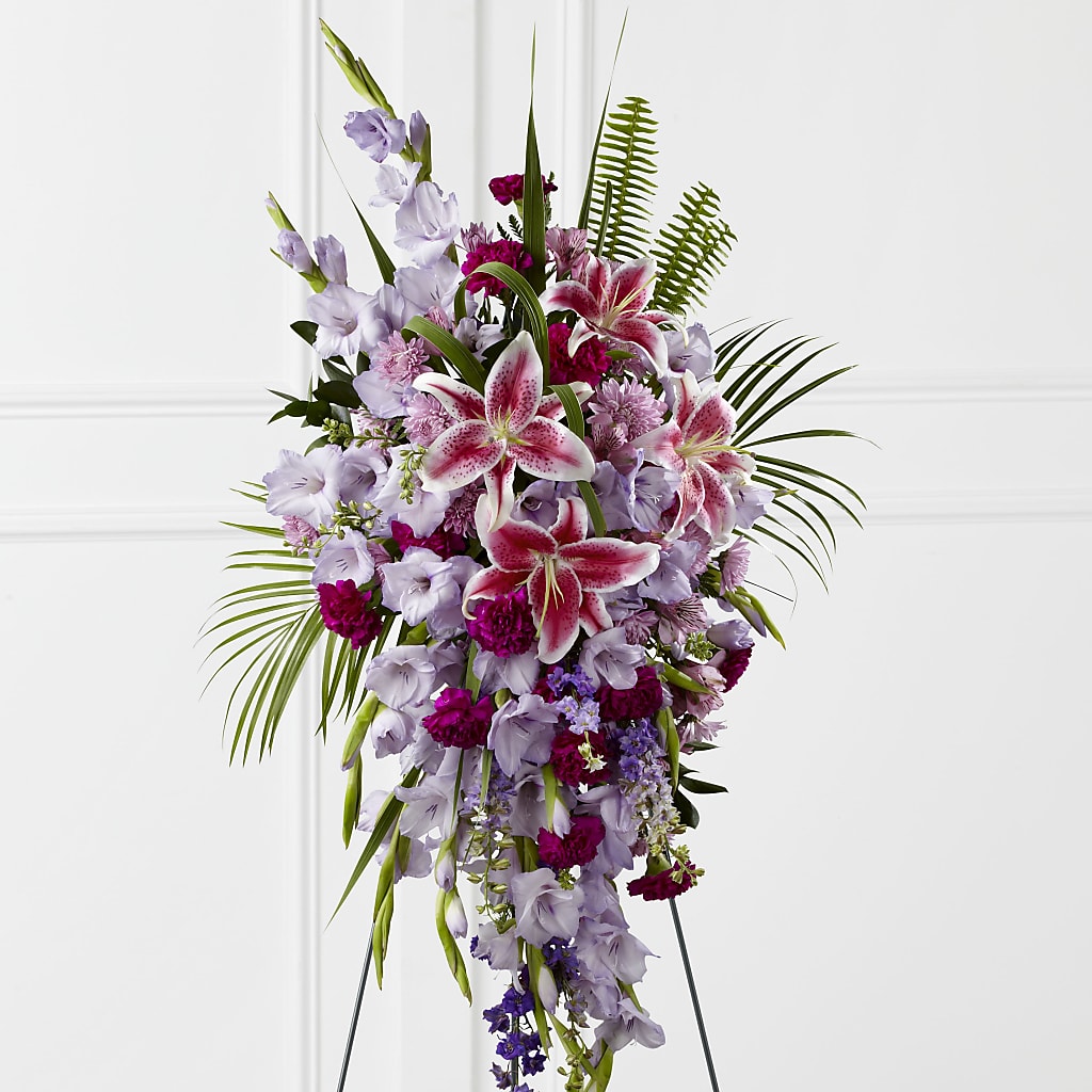 Tender Touch Standing Spray – Flower Garden Florist, Fort Worth TX