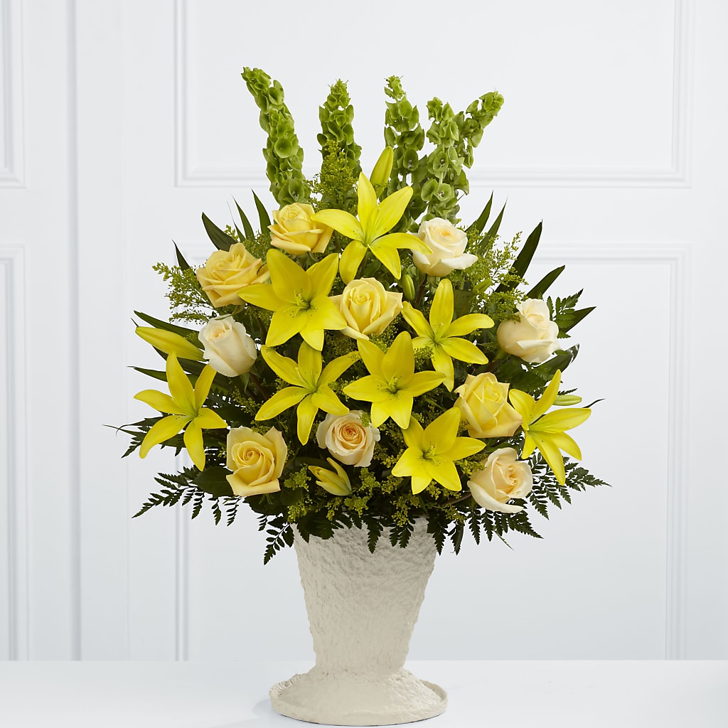 Golden Memories Arrangement – Flower Garden Florist, Fort Worth TX