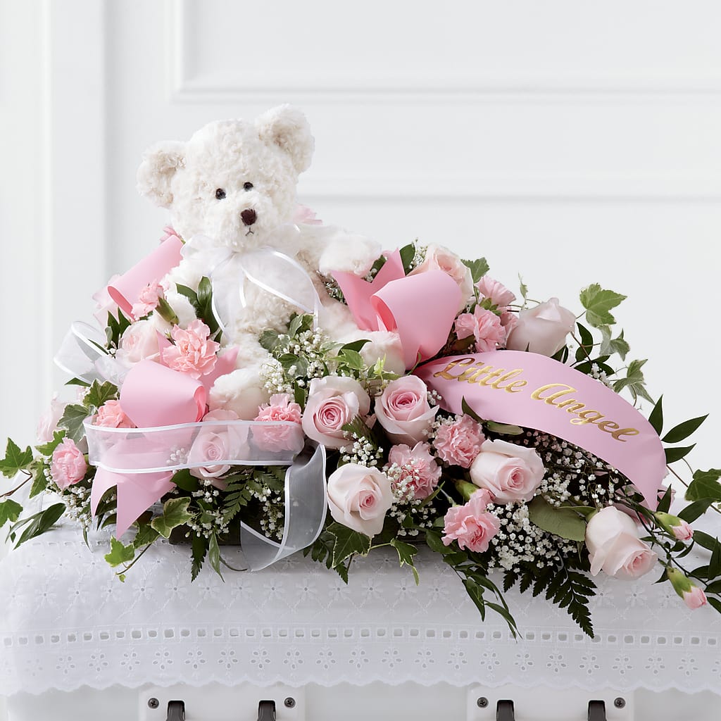 Touch of Sympathy Casket Spray – Flower Garden Florist, Fort Worth TX