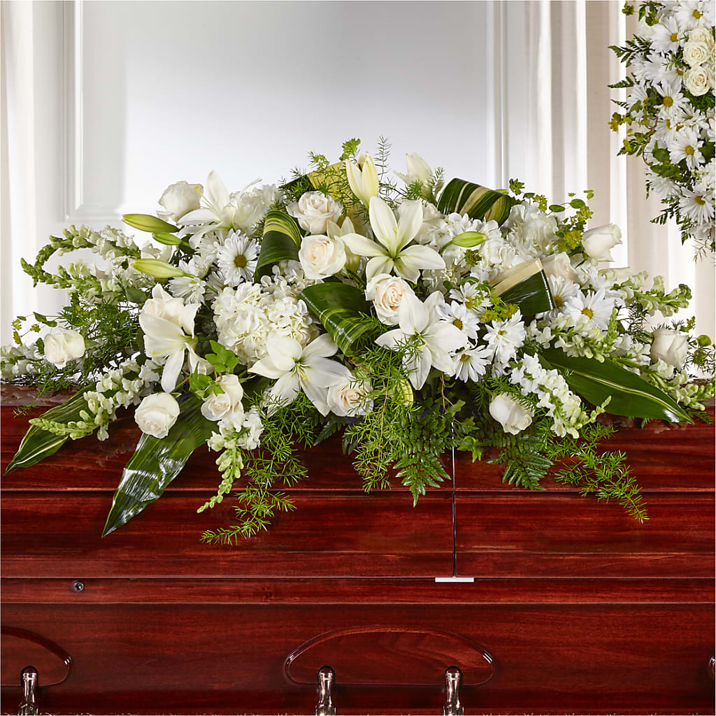 Abundance Casket Spray – Flower Garden Florist, Fort Worth TX