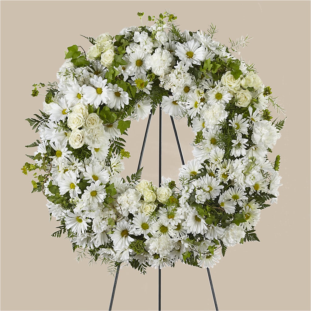 Faithful Wishes Wreath – Flower Garden Florist, Fort Worth TX
