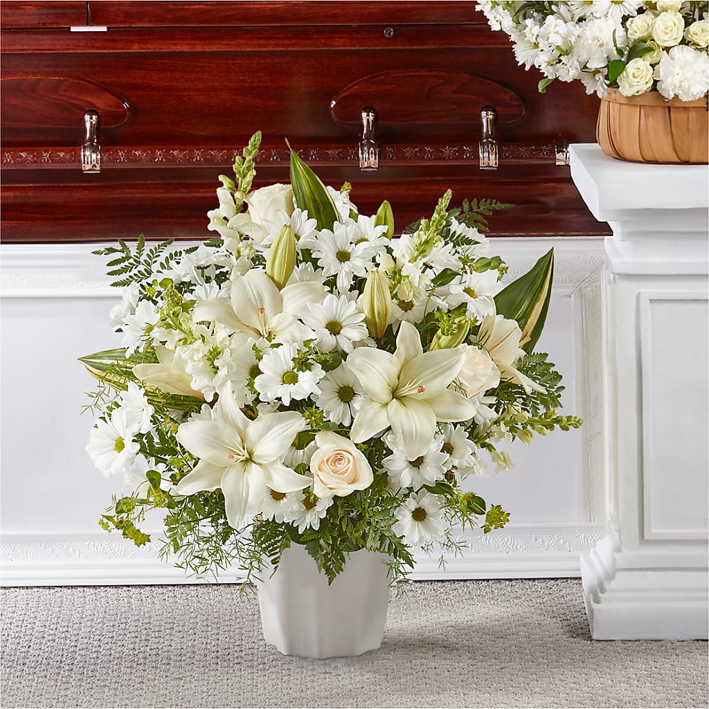 Thoughts of Tranquility Floor Basket – Flower Garden Florist, Fort Worth TX