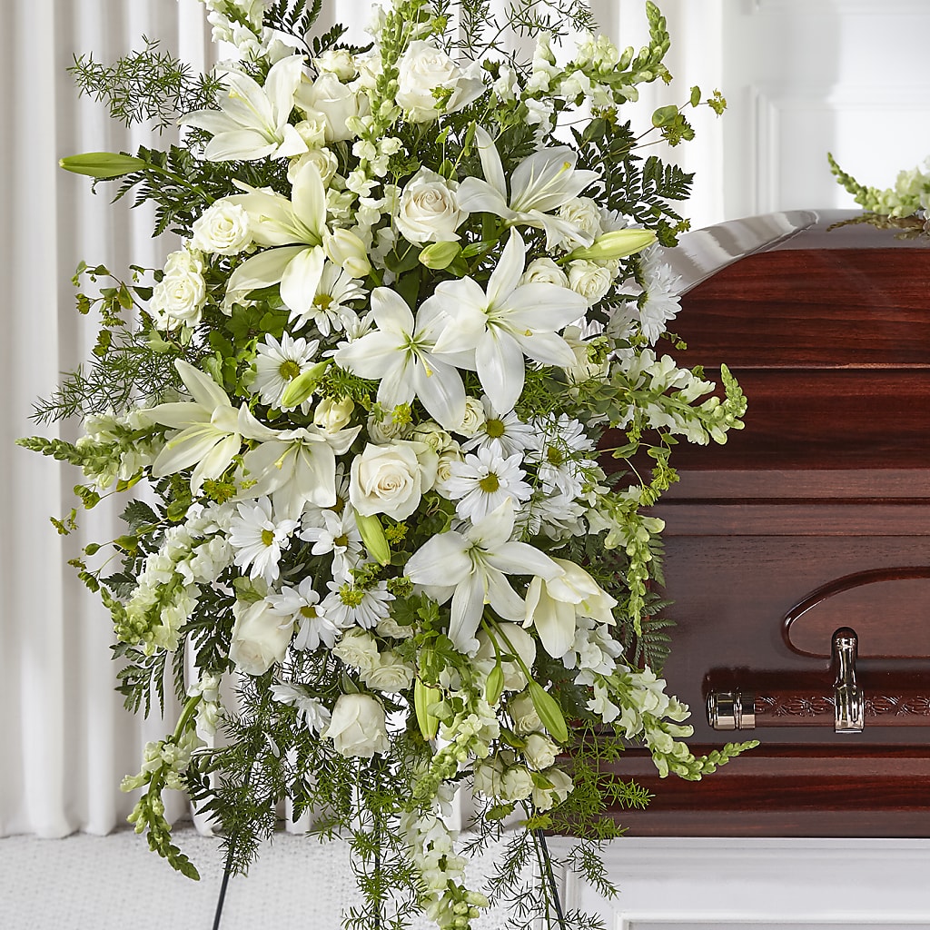 Loving Thoughts Standing Spray – Flower Garden Florist, Fort Worth TX