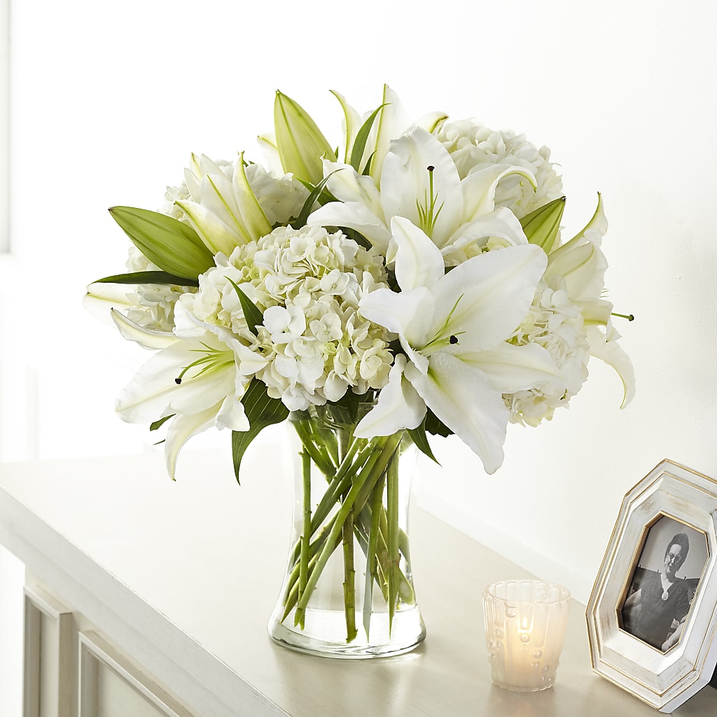 Compassionate Lily Bouquet – Flower Garden Florist, Fort Worth TX