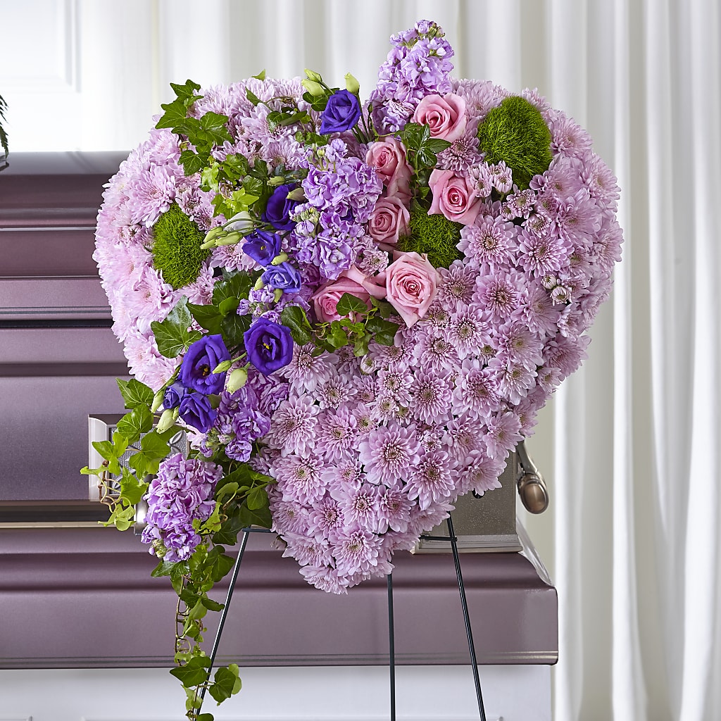 Treasured Love Standing Heart – Flower Garden Florist, Fort Worth TX