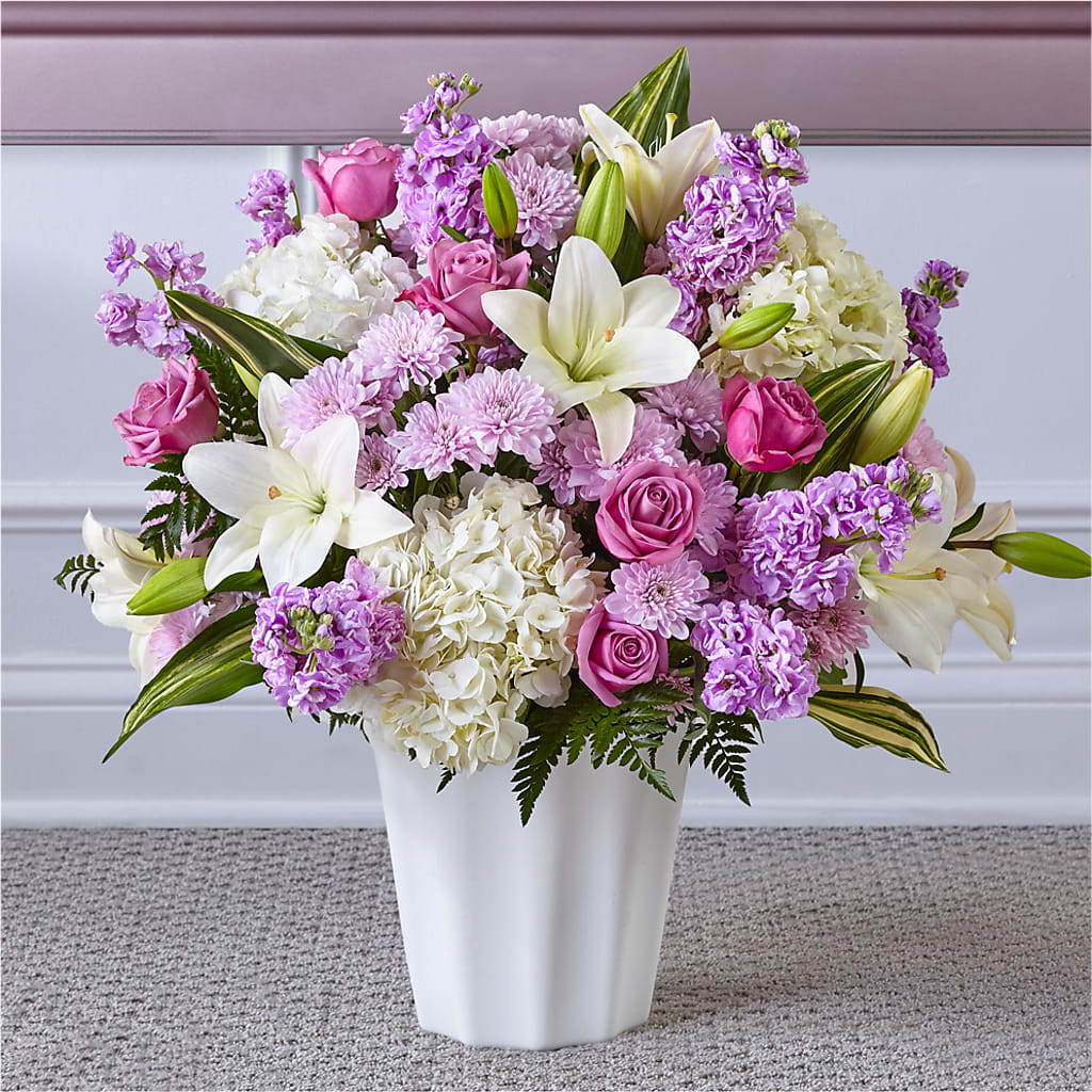 Heaven Sent Floor Basket – Flower Garden Florist, Fort Worth TX