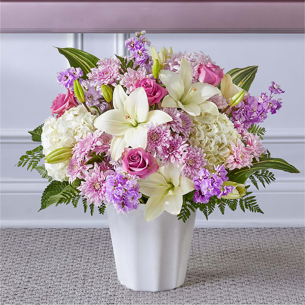 Heaven Sent Floor Basket – Flower Garden Florist, Fort Worth TX