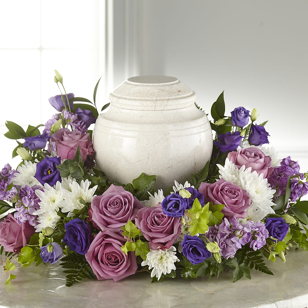 Blooming Sympathy Cremation Adornment – Flower Garden Florist, Fort Worth TX