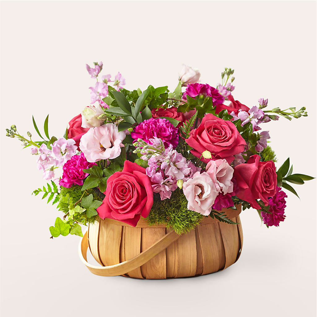 Radiance in Bloom Basket – Flower Garden Florist, Fort Worth TX