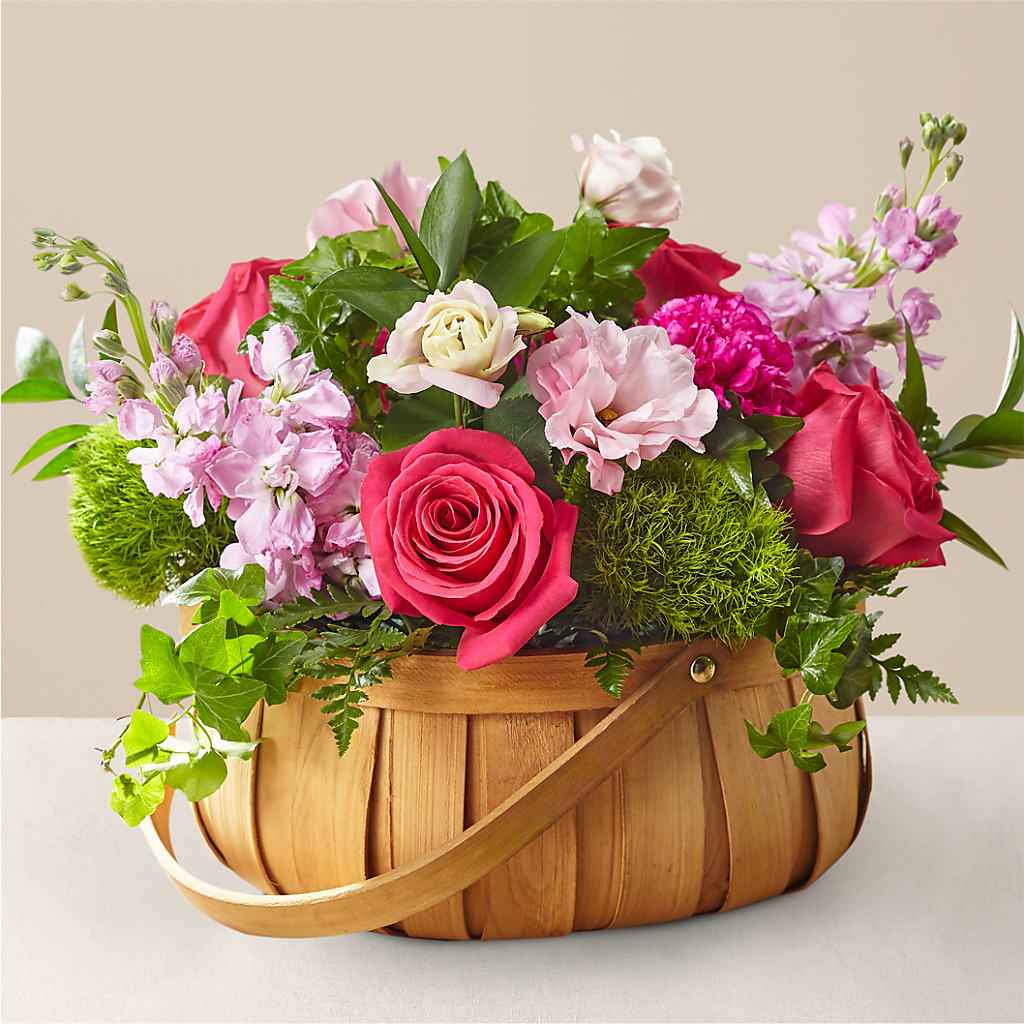 Radiance in Bloom Basket – Flower Garden Florist, Fort Worth TX