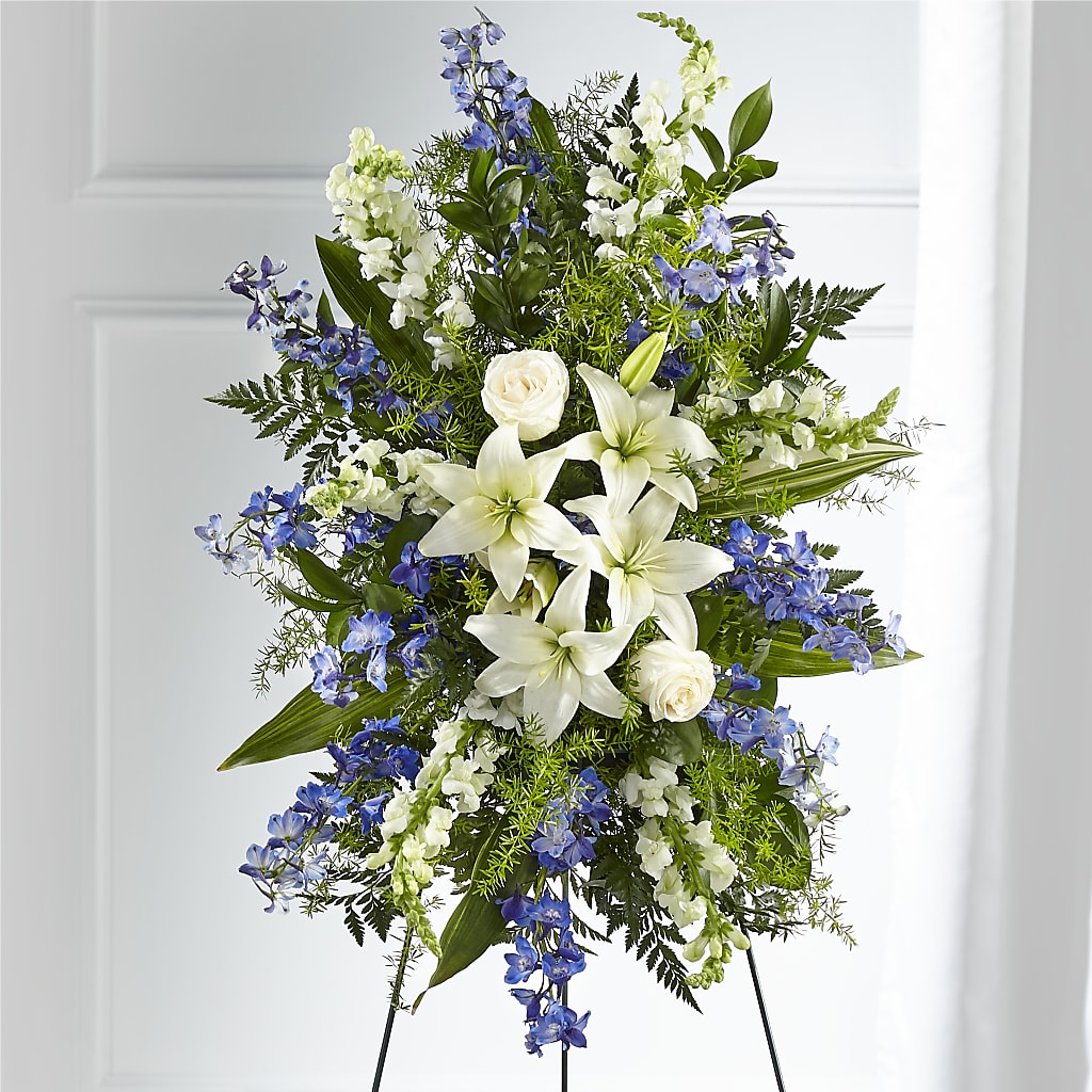 Faithful Friend Standing Spray – Flower Garden Florist, Fort Worth TX