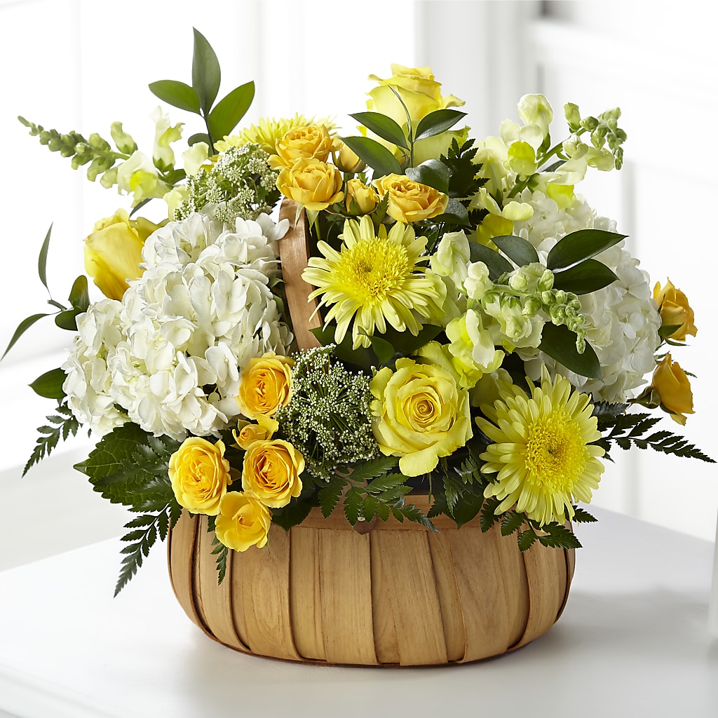 Rustic Remembrance Basket – Flower Garden Florist, Fort Worth TX