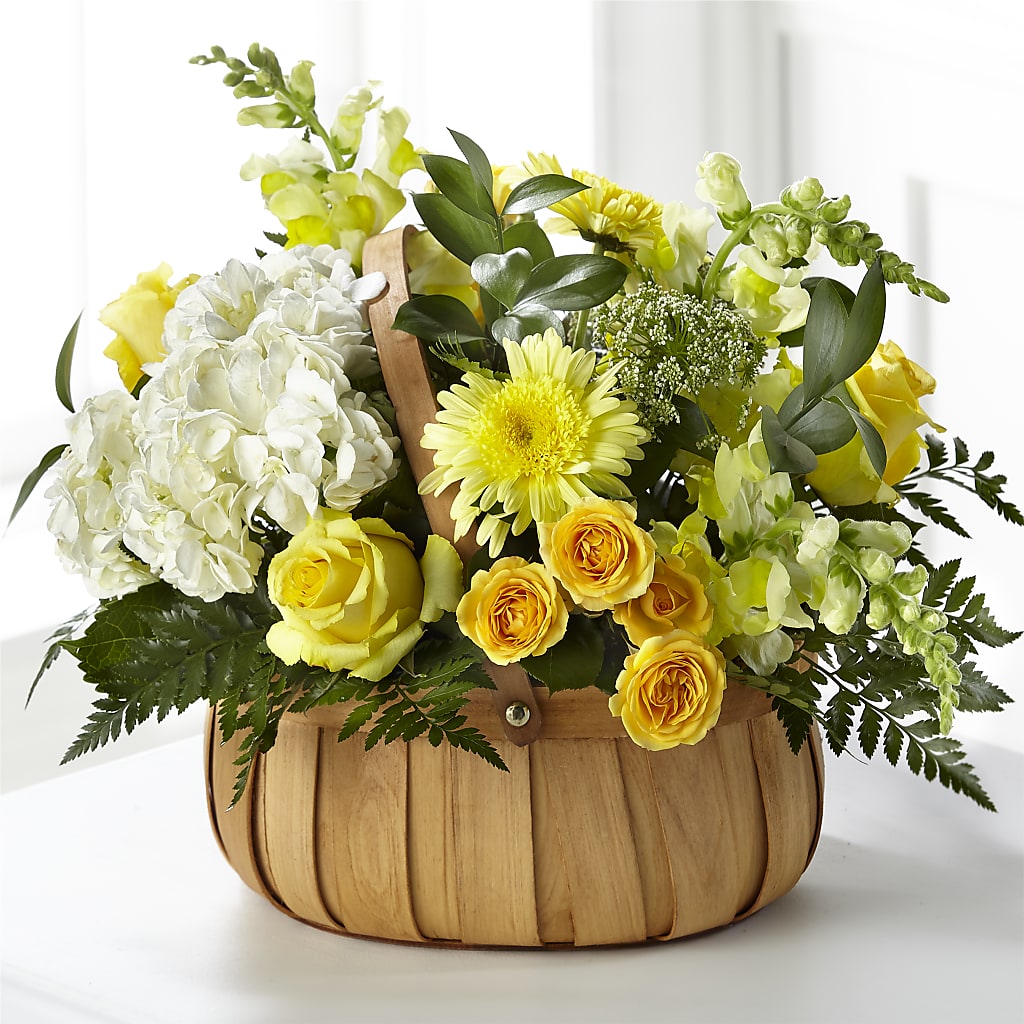 Rustic Remembrance Basket – Flower Garden Florist, Fort Worth TX