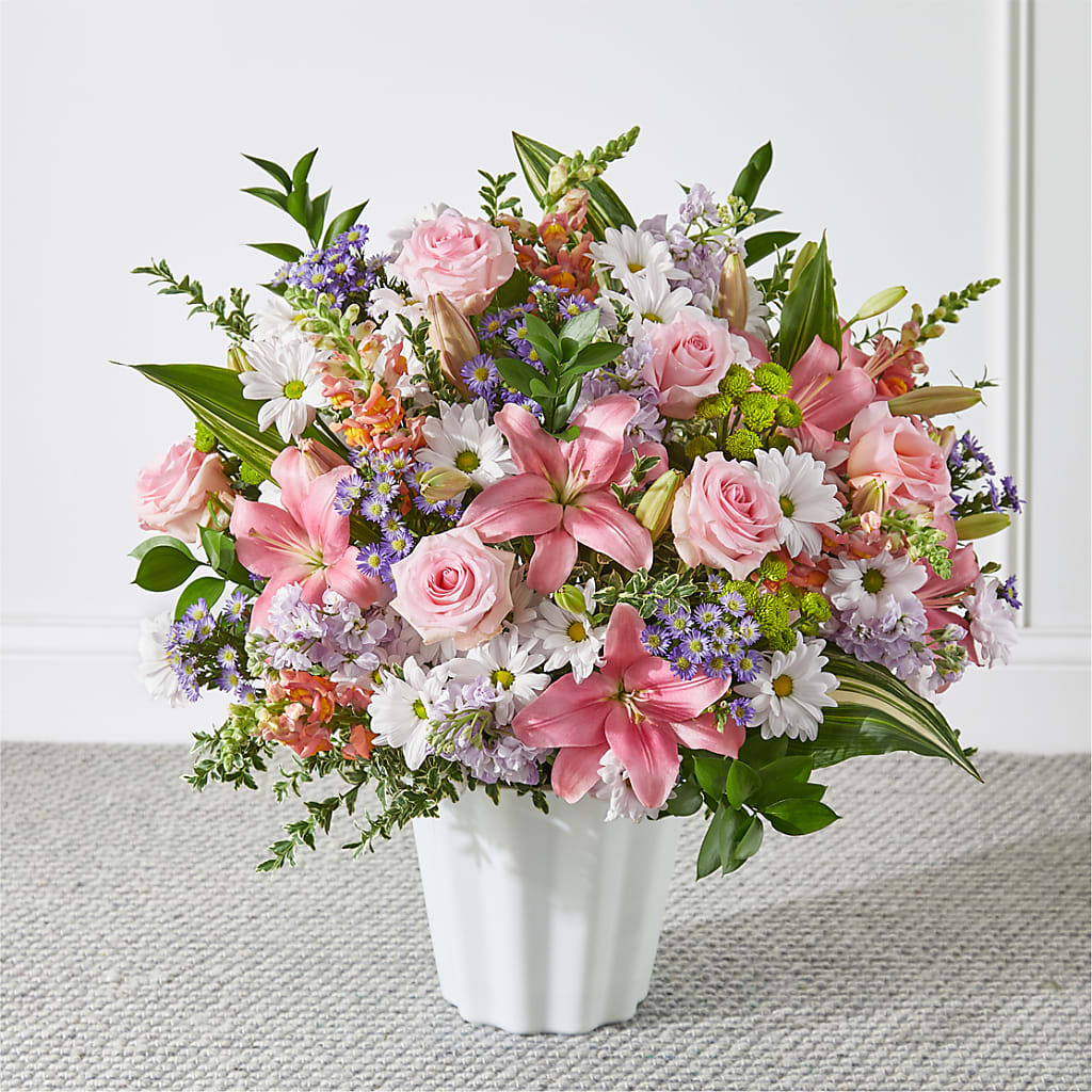 Abundant Compassion Floor Basket – Flower Garden Florist, Fort Worth TX