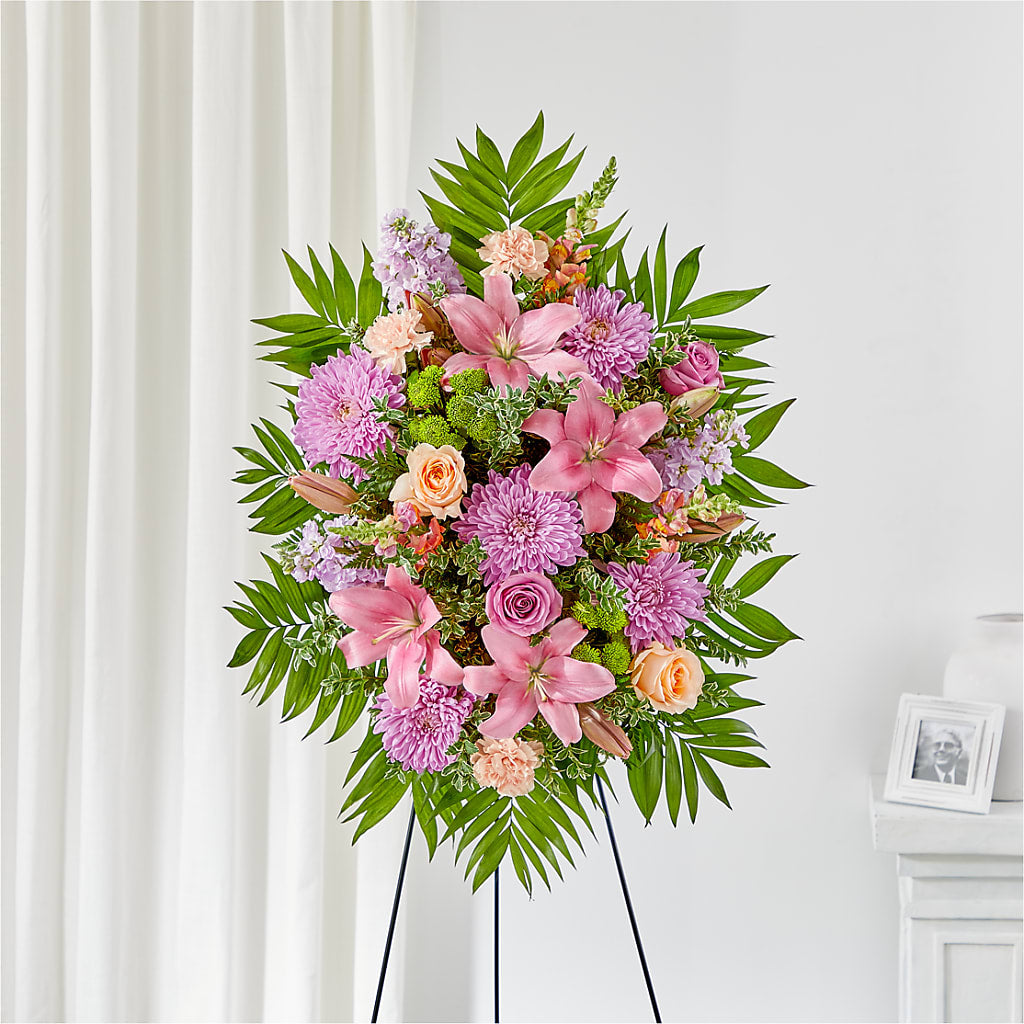 Love & Light Standing Spray – Flower Garden Florist, Fort Worth TX