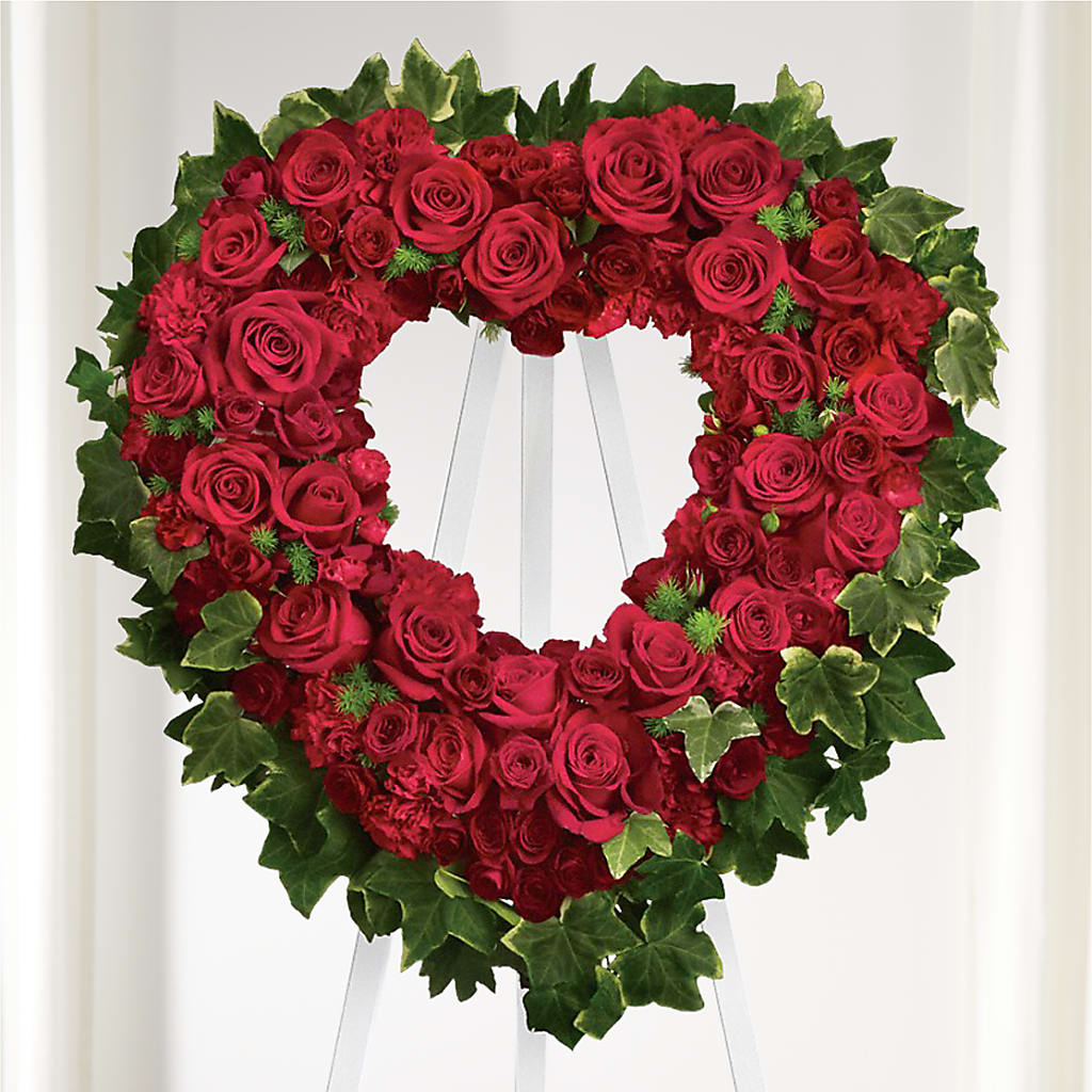 Wholehearted Standing Spray – Flower Garden Florist, Fort Worth TX