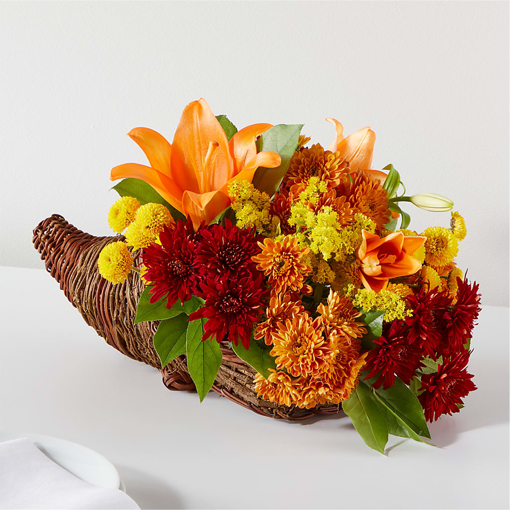 Bouquet of Blessings Cornucopia – Flower Garden Florist, Fort Worth TX