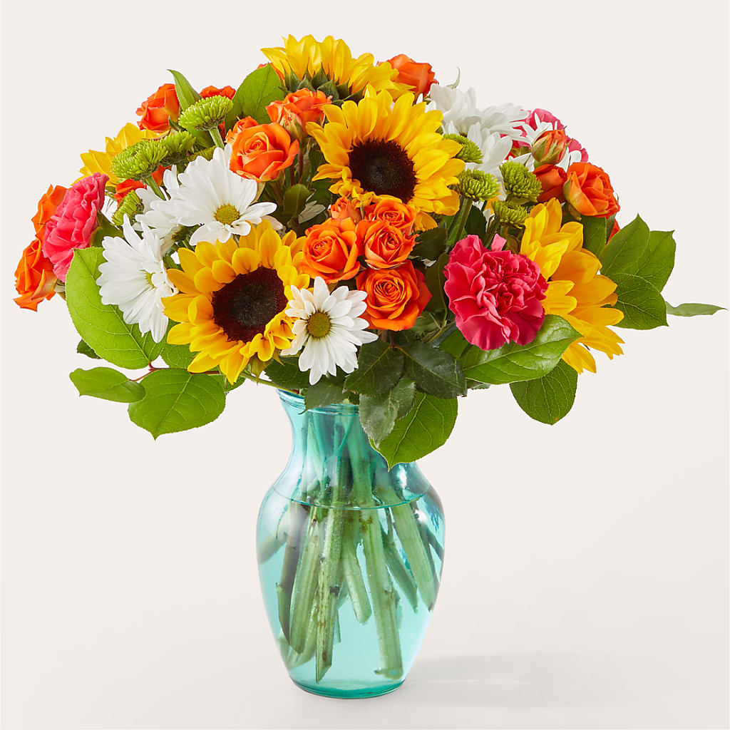 Sun-drenched Blooms Bouquet – Flower Garden Florist, Fort Worth TX