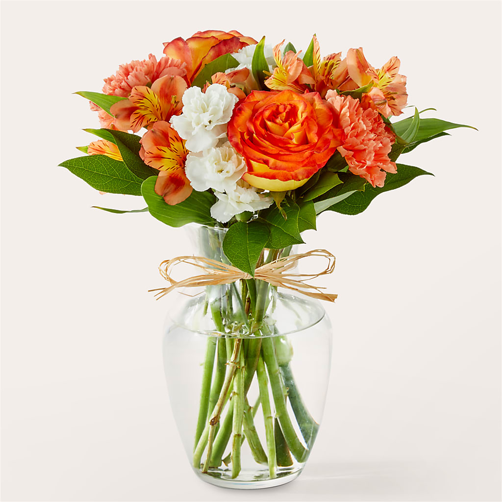 Apricot Glow Bouquet – Flower Garden Florist, Fort Worth TX
