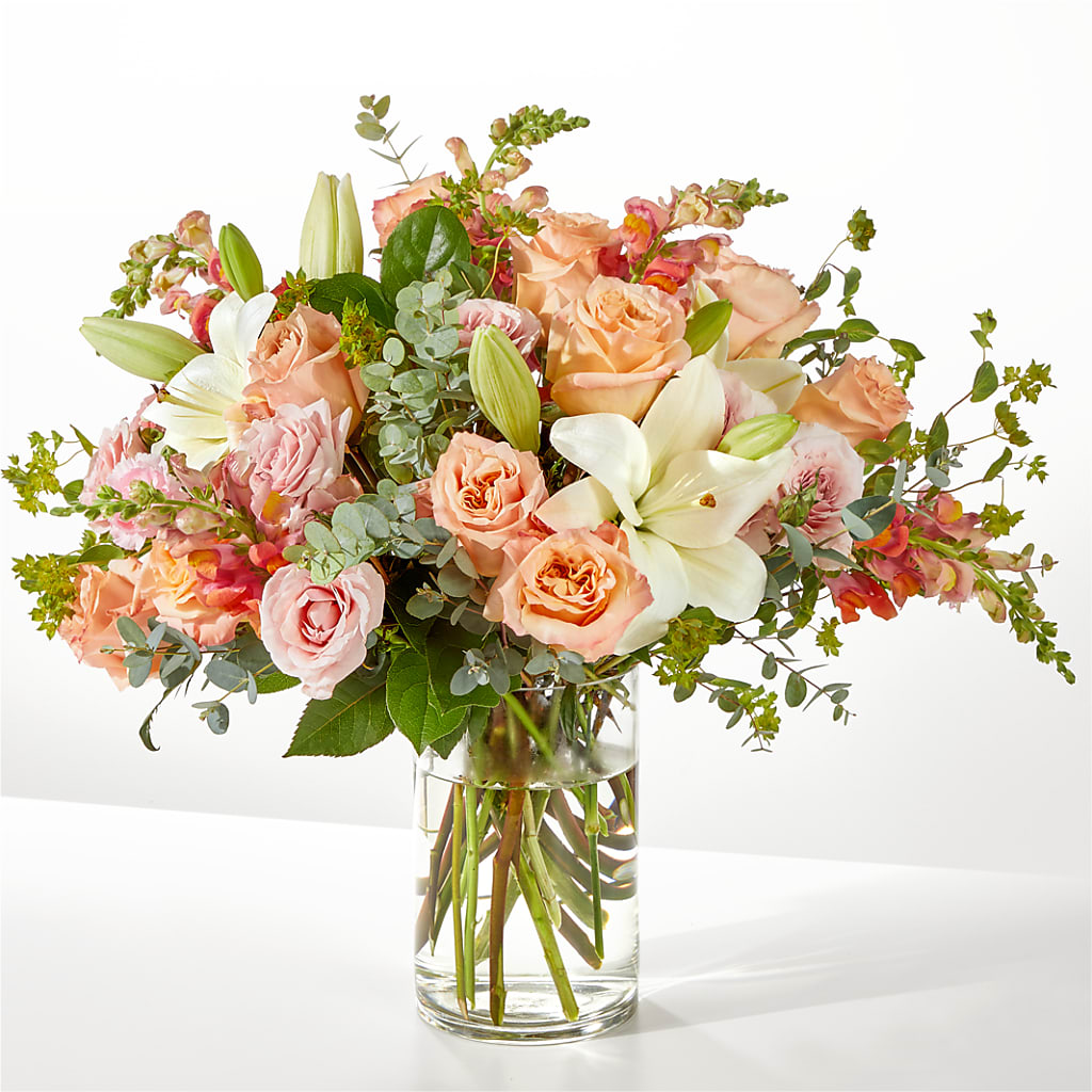 Grapefruit Splash Bouquet – Flower Garden Florist, Fort Worth TX