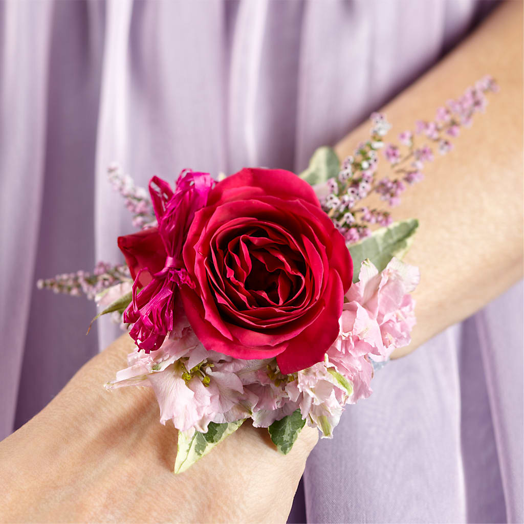 Rose Charm Corsage – Flower Garden Florist, Fort Worth TX