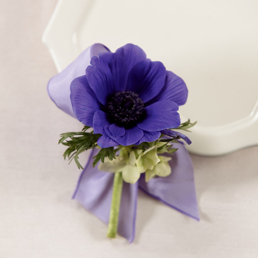 Purple Passion Boutonniere – Flower Garden Florist, Fort Worth TX