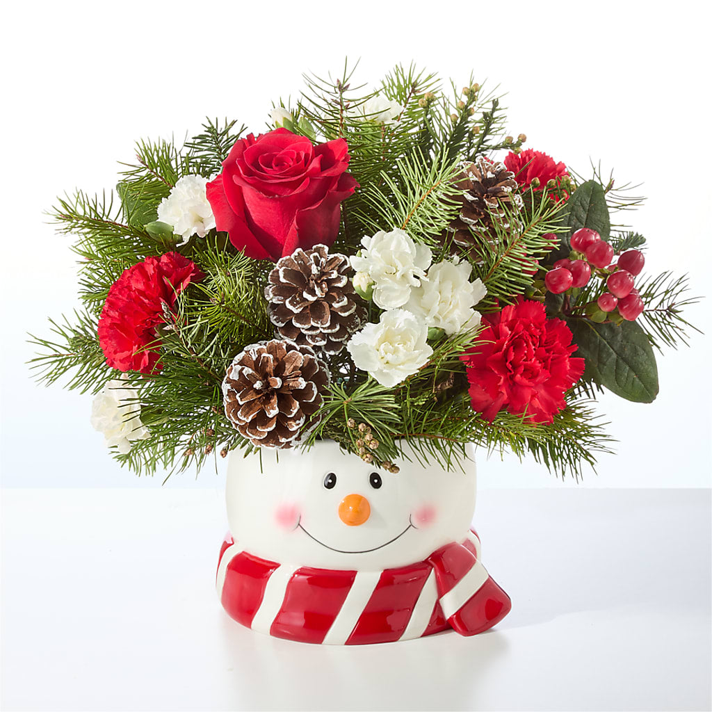 Jolly Snowman Bouquet –  Flower Garden Florist, Fort Worth TX