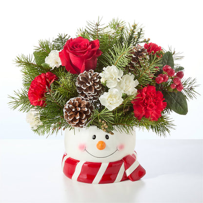 Jolly Snowman Bouquet –  Flower Garden Florist, Fort Worth TX