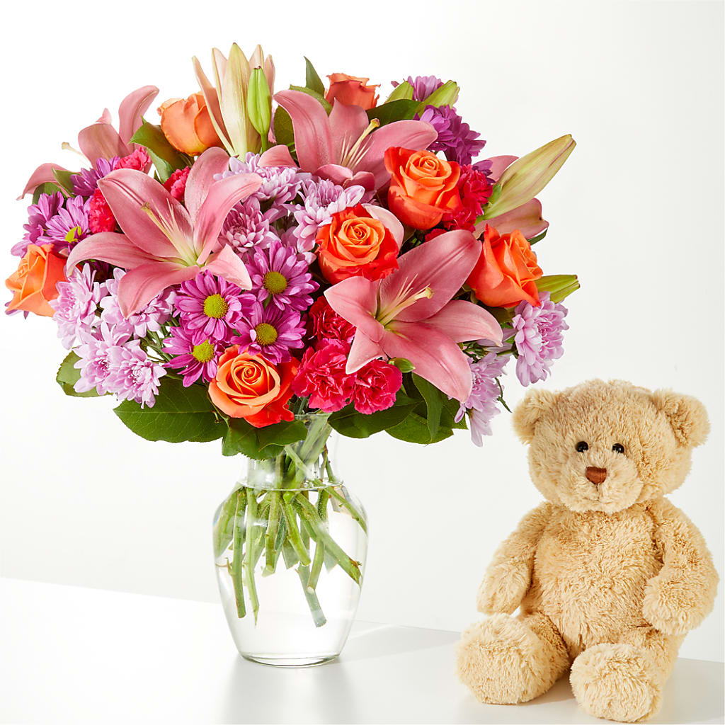 One and Only Bouquet and Bear Bundle –  Flower Garden Florist, Fort Worth TX