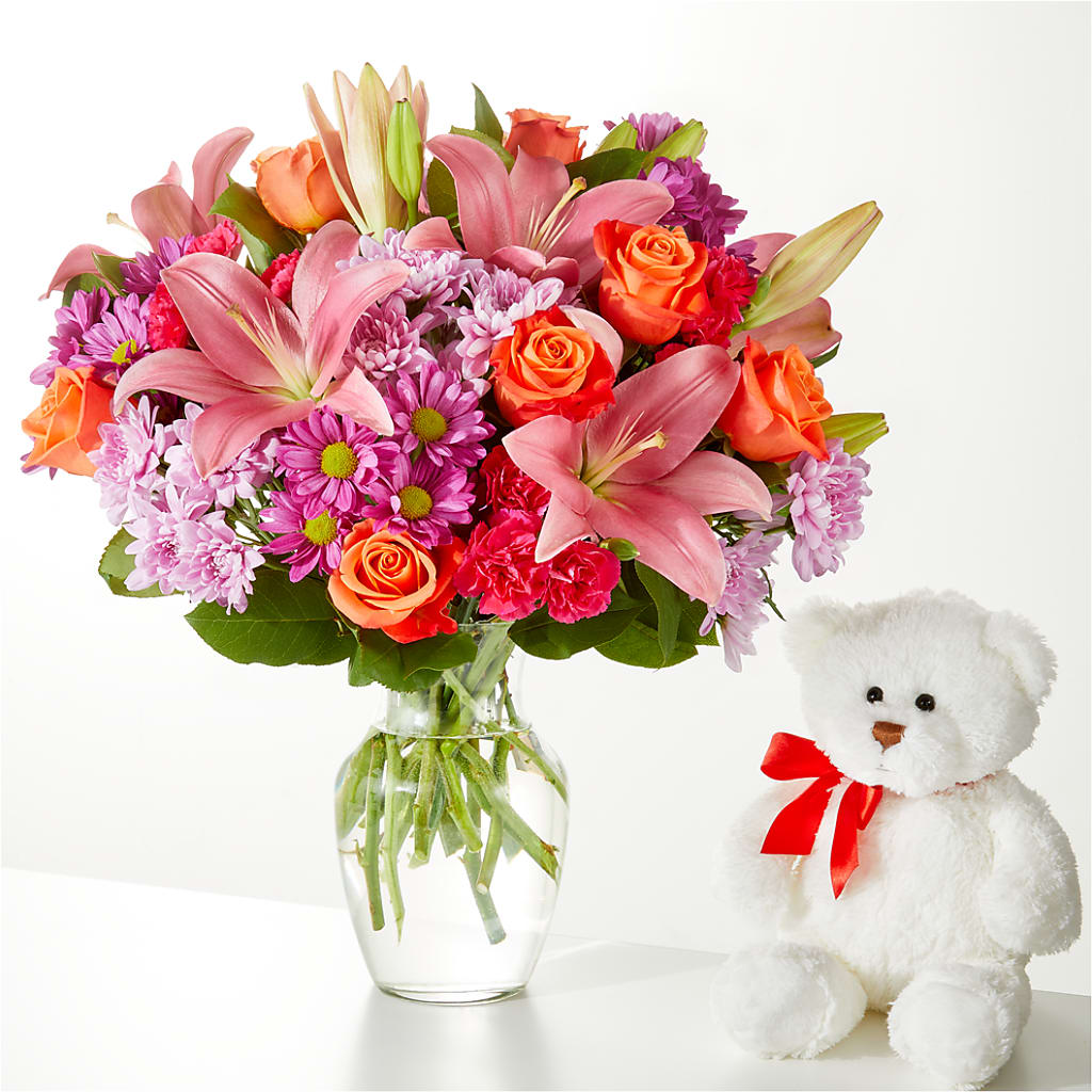 One and Only Bouquet and Bear Bundle –  Flower Garden Florist, Fort Worth TX