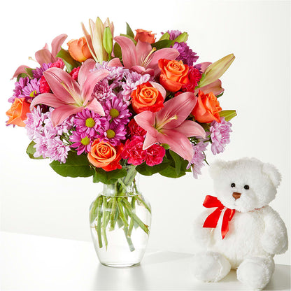 One and Only Bouquet and Bear Bundle –  Flower Garden Florist, Fort Worth TX