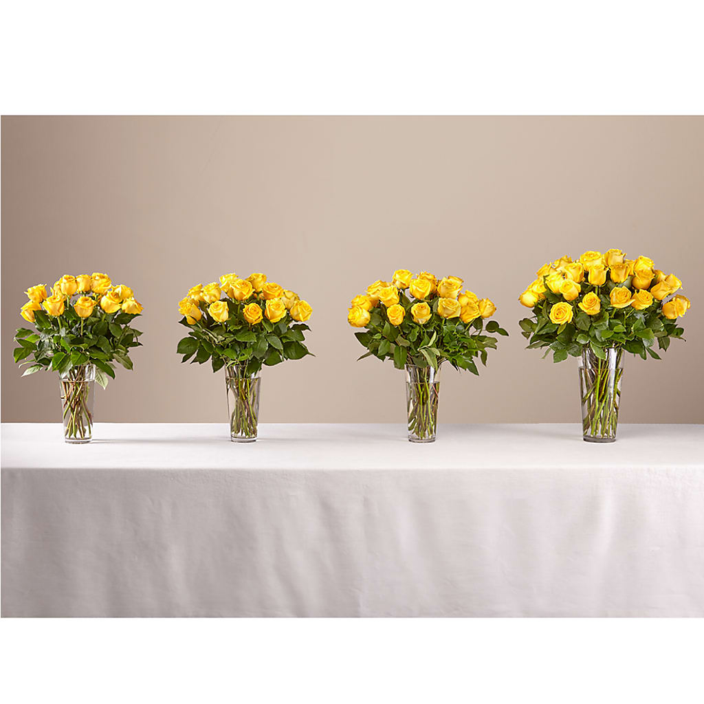 Long Stem Yellow Rose Bouquet –  Flower Garden Florist, Fort Worth TX
