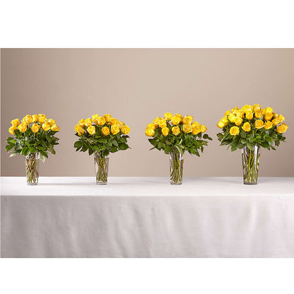 Long Stem Yellow Rose Bouquet –  Flower Garden Florist, Fort Worth TX