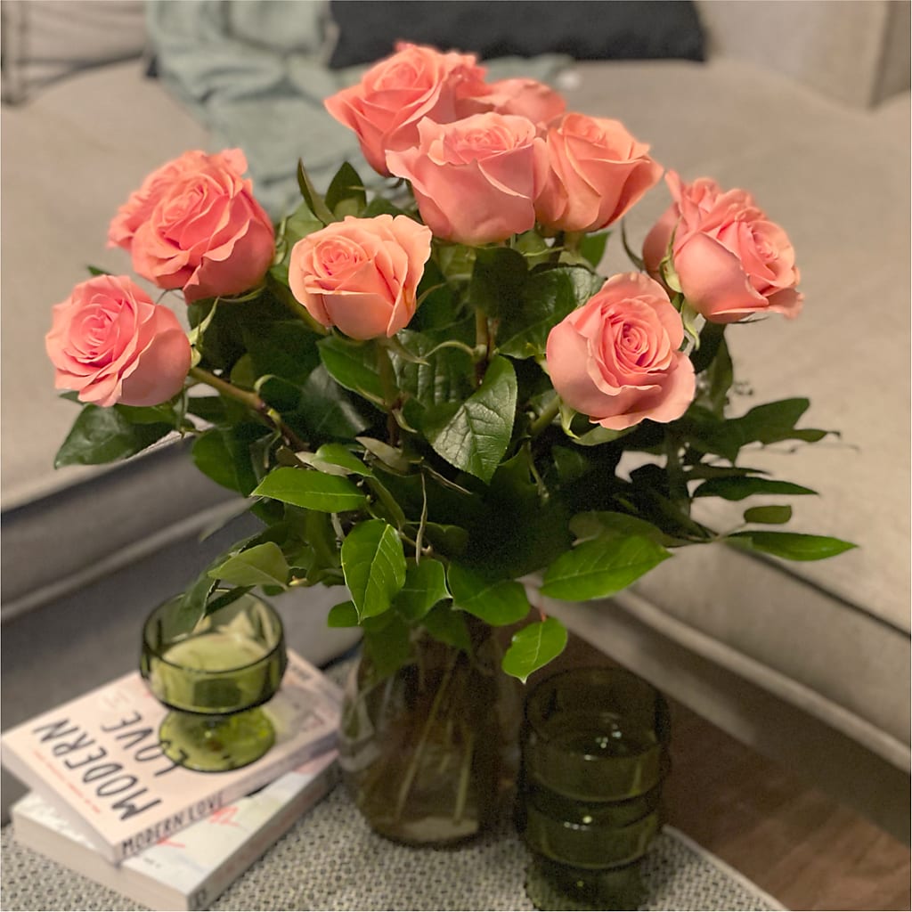 Long Stem Pink Rose Bouquet –  Flower Garden Florist, Fort Worth TX