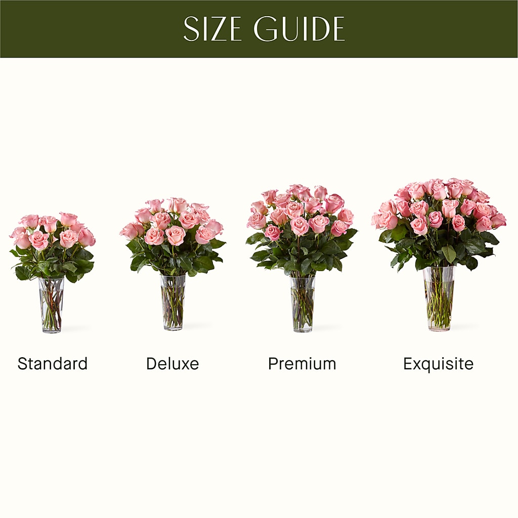 Long Stem Pink Rose Bouquet –  Flower Garden Florist, Fort Worth TX