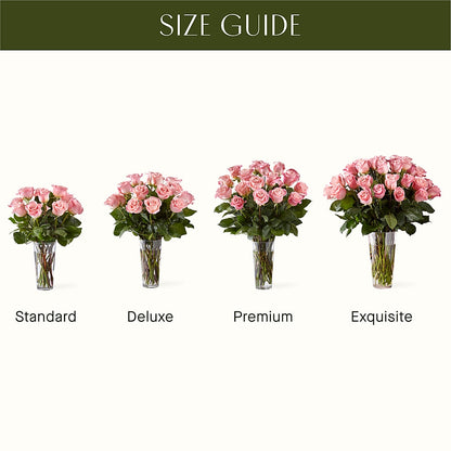 Long Stem Pink Rose Bouquet –  Flower Garden Florist, Fort Worth TX