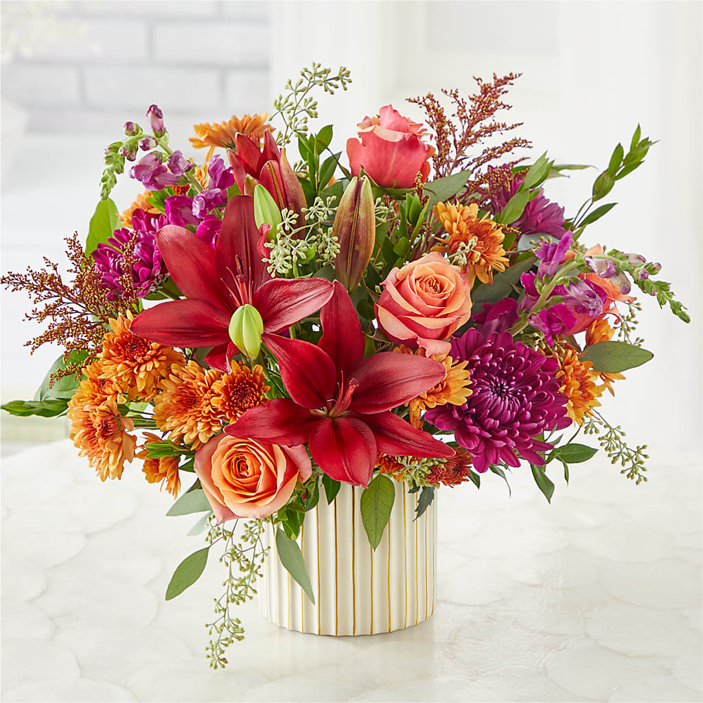 Burgundy Landscape Bouquet –  Flower Garden Florist, Fort Worth TX