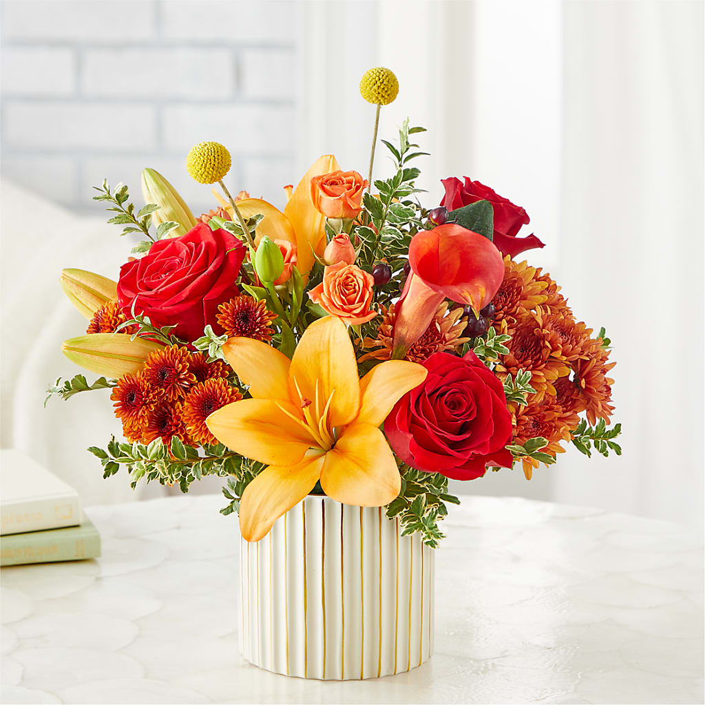 Scarlet Skies Bouquet –  Flower Garden Florist, Fort Worth TX