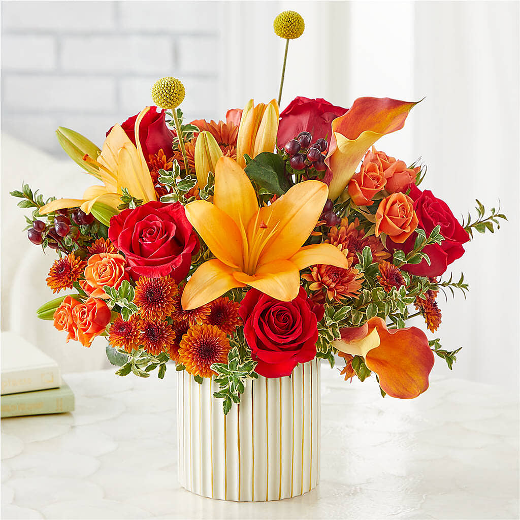 Scarlet Skies Bouquet –  Flower Garden Florist, Fort Worth TX
