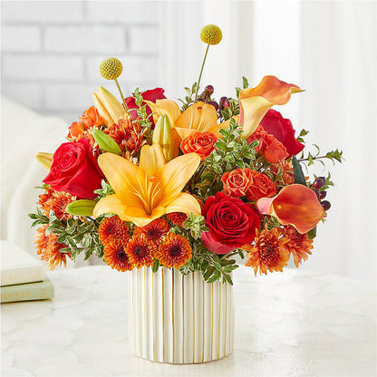 Scarlet Skies Bouquet –  Flower Garden Florist, Fort Worth TX