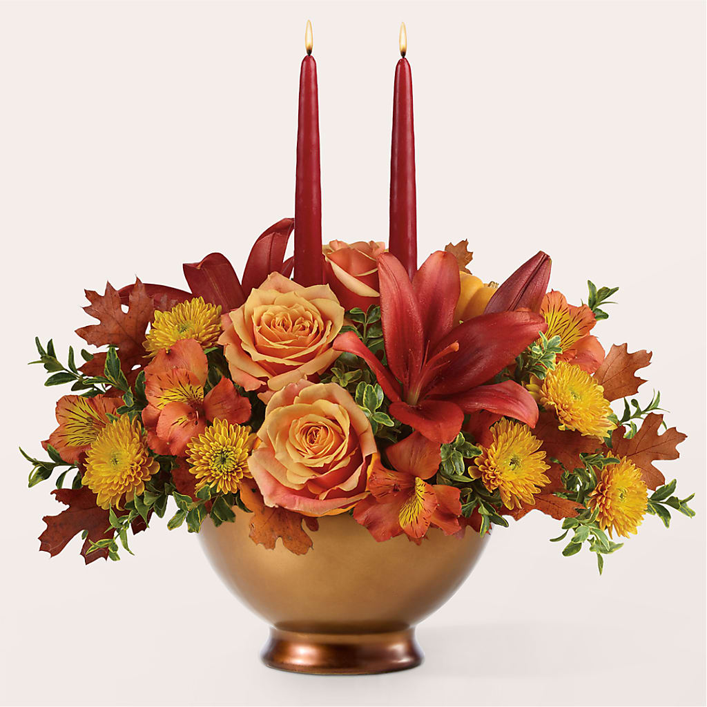 Harvest Table Centerpiece –  Flower Garden Florist, Fort Worth TX