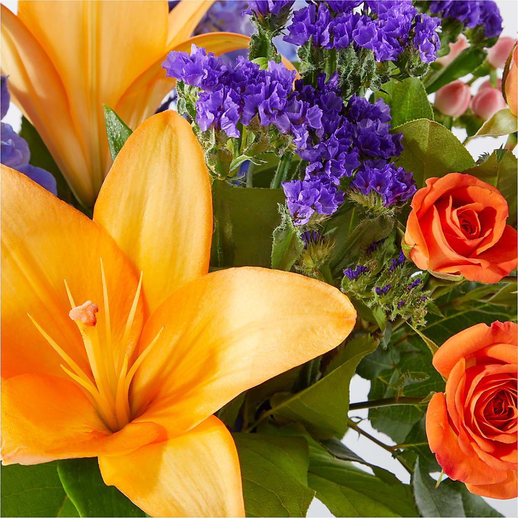 Radiant Citrus Bouquet –  Flower Garden Florist, Fort Worth TX