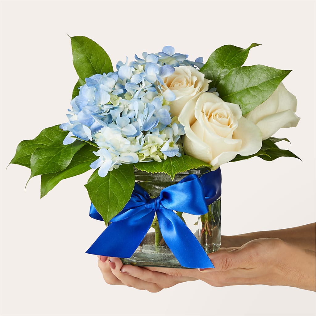 Sky Blue Delight Bouquet –  Flower Garden Florist, Fort Worth TX